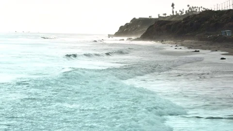 Beach and cliffs Stock Footage 75393795