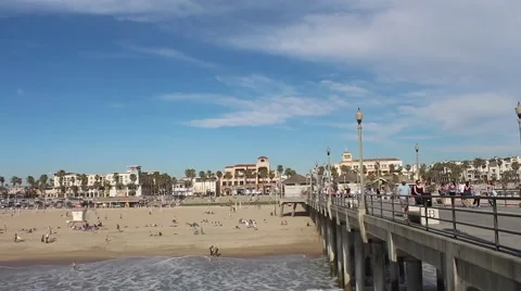 Beach and Clouds, Time Lapse 3 Stock Footage 46969991