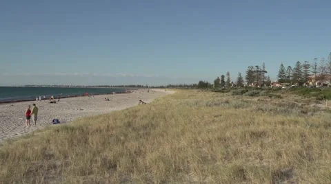 Beach And Esplanade Stock Footage 49645025