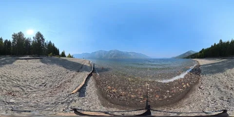 Beach and lapping Waves 1 Stock Footage 317404766