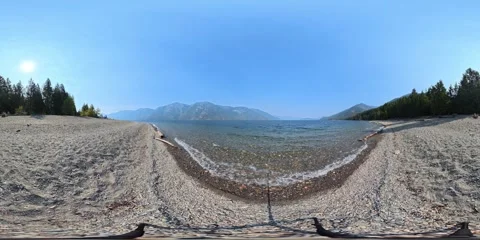Beach and lapping Waves 4 Stock Footage 317405004