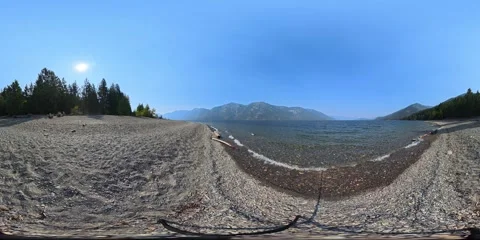 Beach and lapping Waves 7 Stock Footage 317405641