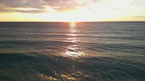 Beach and Ocean from the top Stock Footage 270166835