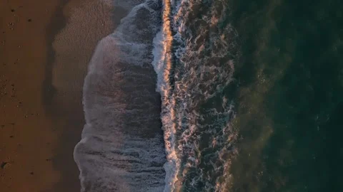 Beach and Ocean from the top Stock Footage 270166837
