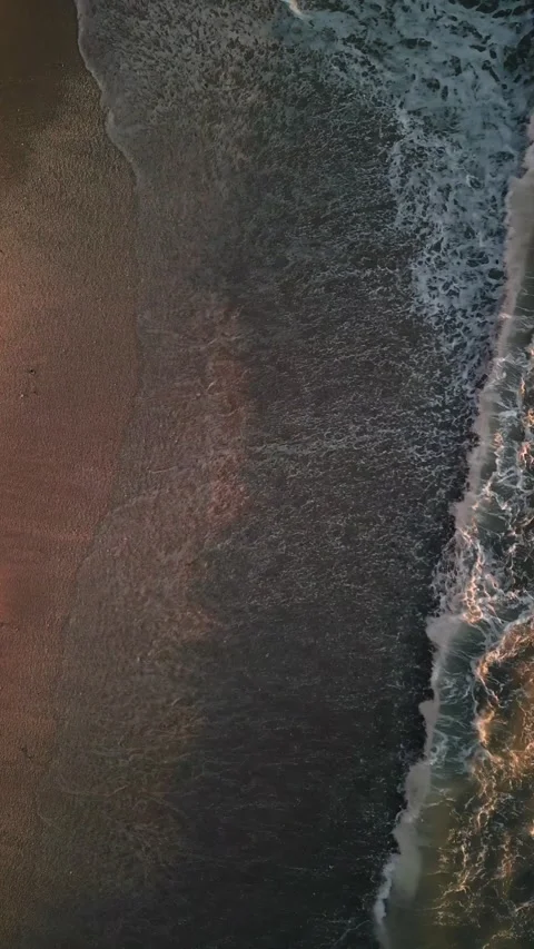 Beach and Ocean from the top Stock Footage 270166840