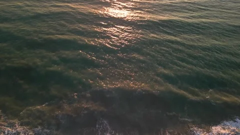 Beach and Ocean from the top Stock Footage 270166846