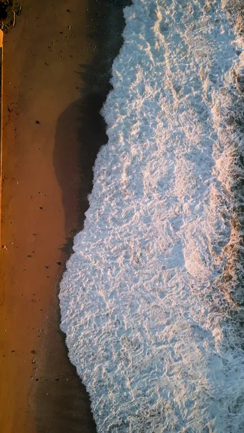 Beach and Ocean from the top Stock Footage 270166897