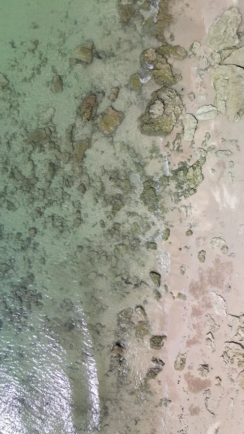 Beach and Ocean from the top Stock Footage 270167599