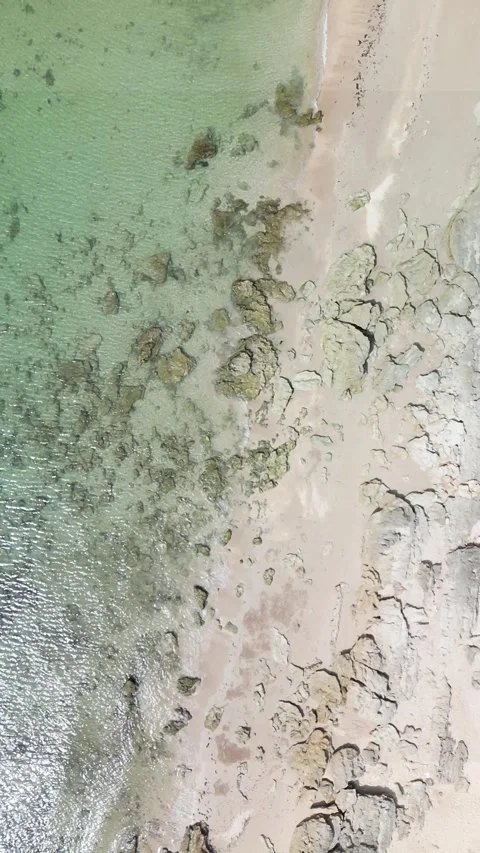 Beach and Ocean from the top Stock Footage 270167606