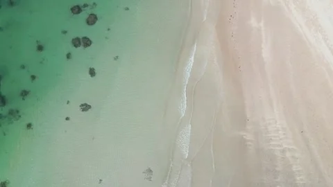Beach and Ocean from the top Stock Footage 270167641