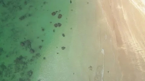 Beach and Ocean from the top Stock Footage 270167692