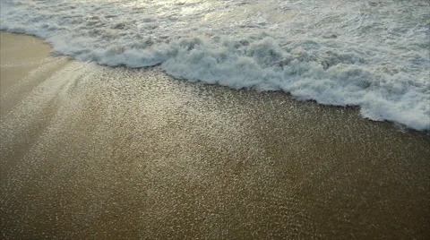 Beach and ocean waves slow motion. PART 5 of 5 Stock Footage 68583747