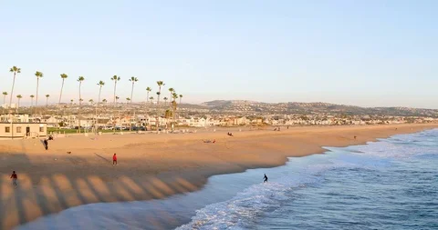 Beach and the Pear's Shadow Stock Footage 101563621