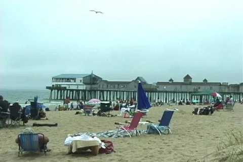 Beach and Pier 스톡 동영상 519478