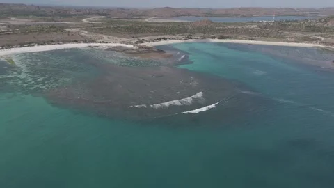 Beach and the Reef 4K DLog Video stock 286798982