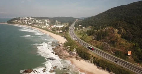 Beach and the Road Video stock 161000104