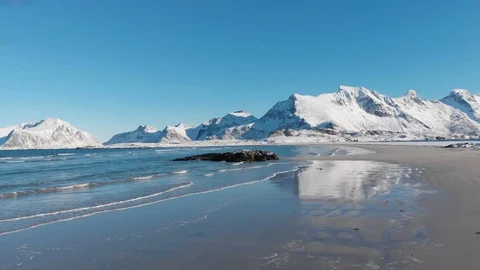 Beach and rock Ramberg Stock Footage 106924773