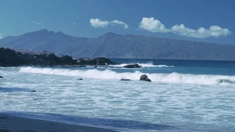 Beach and Rocks Stock Footage 231838785