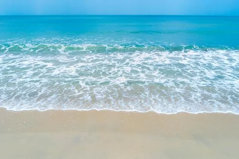 Beach and sand with waves Stock Photos