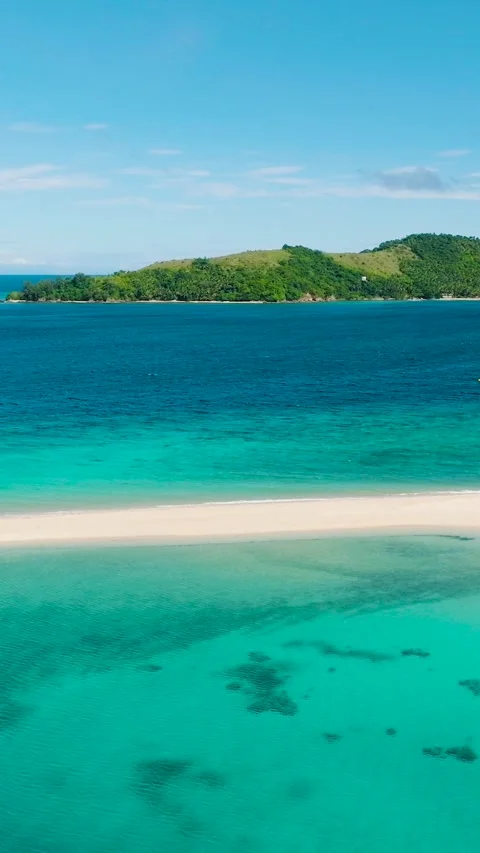Beach and Sandbar in Romblon, Philippines. Stock Footage 309895032
