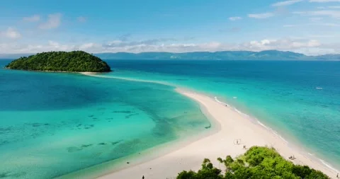 Beach and Sandbar in Romblon, Philippines. Stock Footage 321515760