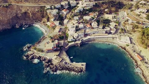 Beach and sea aerial Stock Footage 72678853