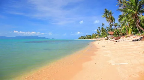 Beach and sea Video stock 4854830