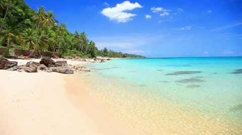 Beach and sea Stock Footage 10809774