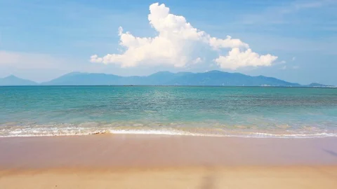 Beach and sea Stock Footage 129207236