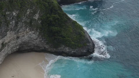 Beach and sea top view Stock Footage 106575588