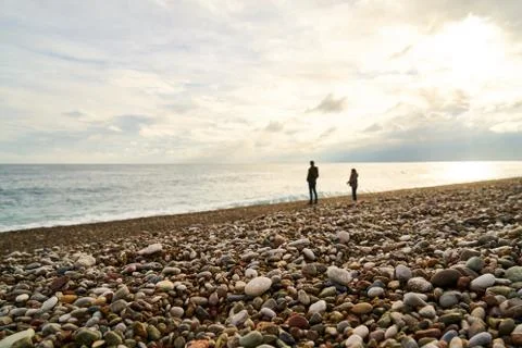 Beach and seascape background Stock Photos