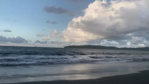 Beach and Sky Stock Footage 299985948