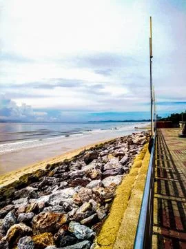 Beach and sky  Stock Photos