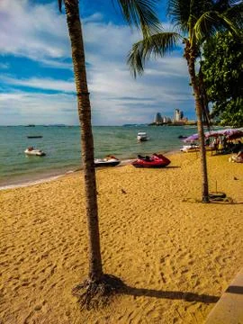Beach and sky Foto stock