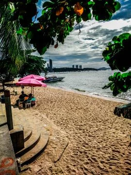 Beach and sky Stock Photos
