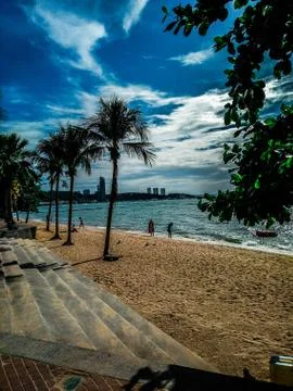 Beach and sky Stock Photos
