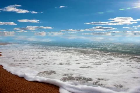 Beach and sky Stock Photos