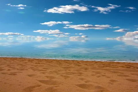 Beach and sky Foto stock