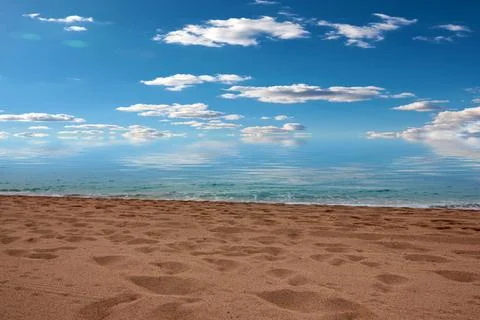 Beach and sky Stock Photos