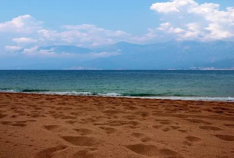 Beach and sky Stockfoto's