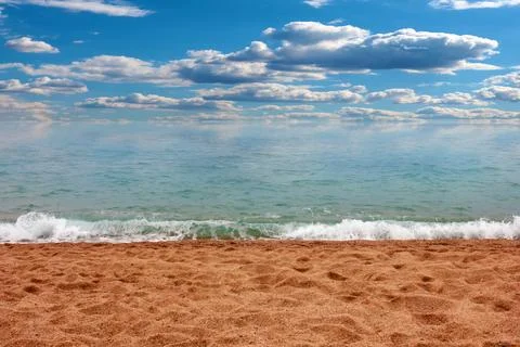 Beach and sky Stock-Fotos