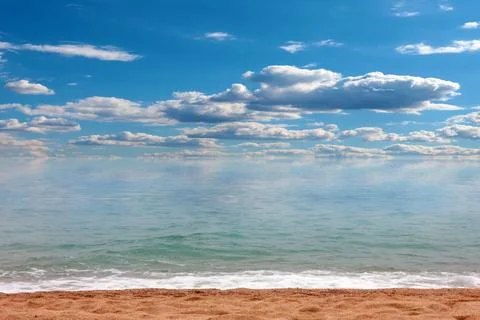 Beach and sky Stock-Fotos