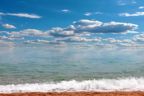 Beach and sky Stock-Fotos