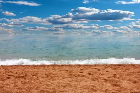Beach and sky Foto stock
