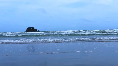 Beach and small island Stock Footage 135211196