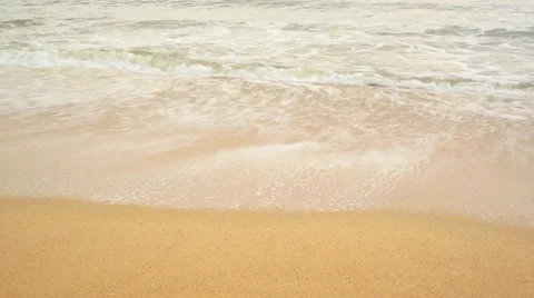 Beach and the sound of wave Stock Footage 34386248