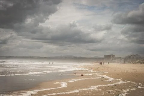 Beach and storm Stock Photos