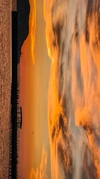 Beach and sunset Stock Photos