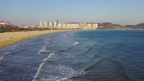 Beach and wave Stock Footage 167117888