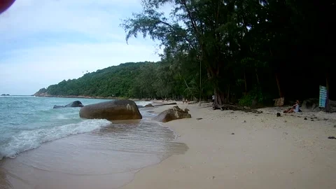 Beach and wave in Thailand Stock Footage 160623719